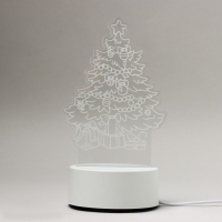 Светильник новогодний из акрила «Новый год: Исполнения желаний», 11,8 х 22 см, модель GBV-0123 Светильник новогодний из акрила «Новый год: Исполнения желаний», 11,8 х 22 см, модель GBV-0123