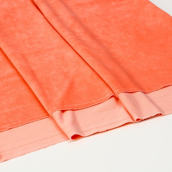 Лоскут &laquo;Велюр&raquo;, на трикотажной основе, розовый 100 &times; 180 см, 80% хлопок, 20% п/э