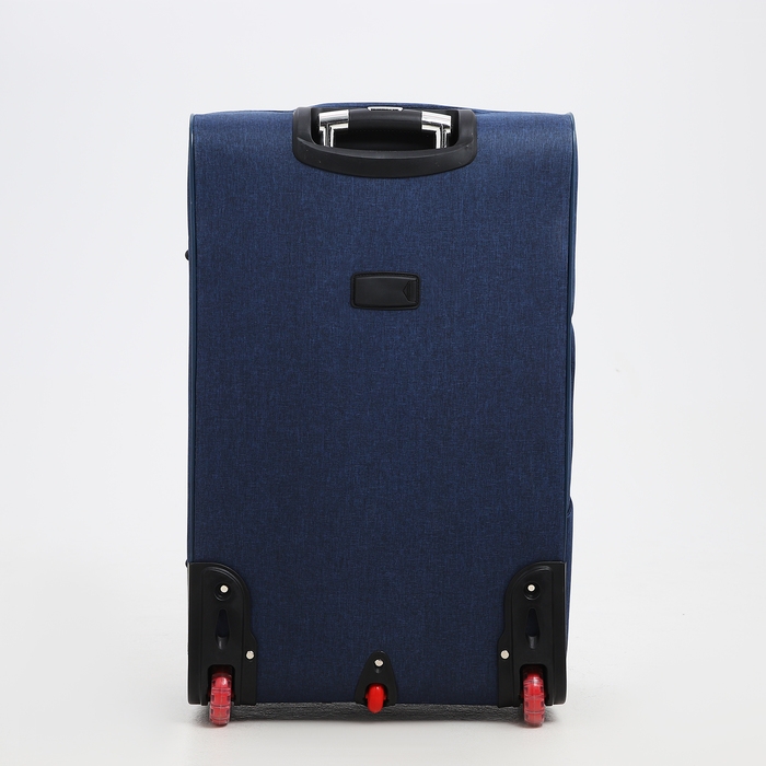 Чемодан большой 95 л (L), отдел на молнии, с расширением, кодовый замок, 3 колеса, 2 наружных кармана, цвет синий Чемодан большой 95 л (L), отдел на молнии, с расширением, кодовый замок, 3 колеса, 2 наружных кармана, цвет синий