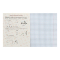 Тетрадь предметная Calligrata TOP "Анимэ", 48 листов в клетку Геометрия, со справочным материалом, обложка мелованный картон, блок офсет Тетрадь предметная Calligrata TOP "Анимэ", 48 листов в клетку Геометрия, со справочным материалом, обложка мелованный картон, блок офсет