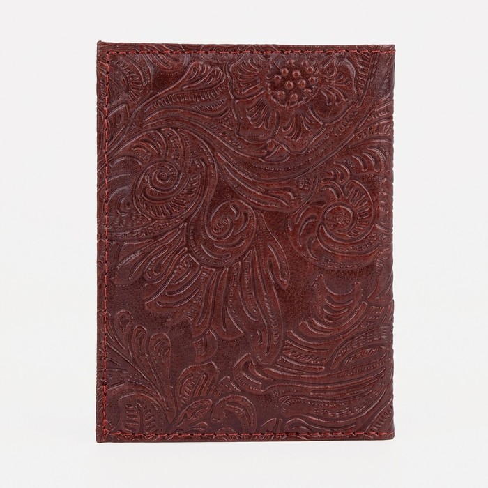 Обложка для автодокументов, цвет коричневый