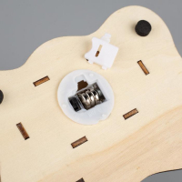 Светодиодная фигура &laquo;Дом со снеговиком&raquo; 11 &times; 15 &times; 3 см, дерево, батарейки LR41х3 (в комплекте), свечение тёплое белое