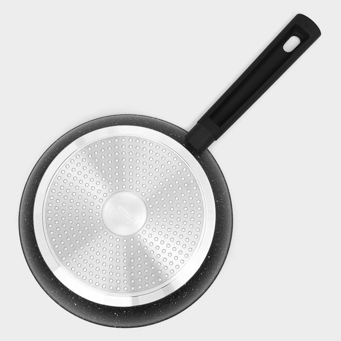 Сковорода Доляна &laquo;Первый дом&raquo;, d=24 см, антипригарное покрытие, индукция, цвет чёрный