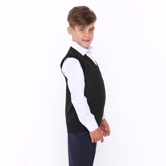 Школьный жилет для мальчика, цвет черный, рост 152-158 см Школьный жилет для мальчика, цвет черный, рост 152-158 см
