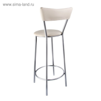 Стул барный с мягкой спинкой, Светло-бежевый Стул барный с мягкой спинкой, Светло-бежевый