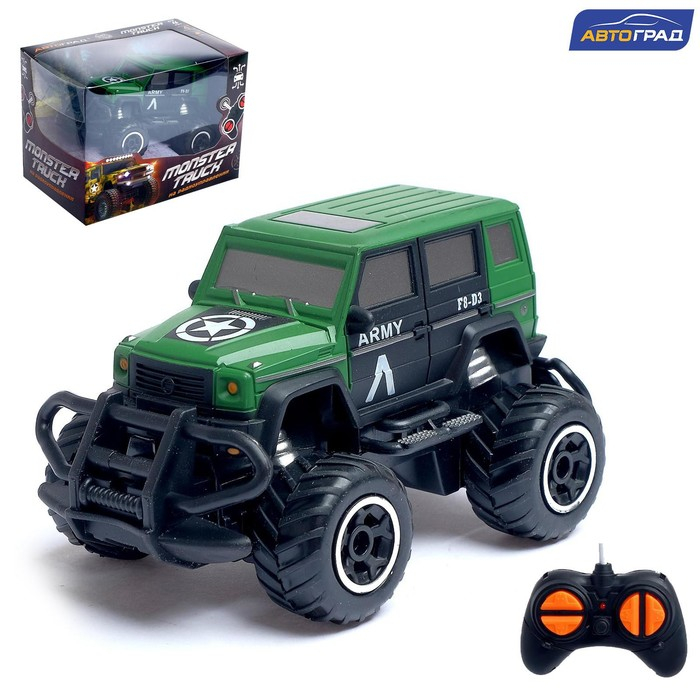 Джип радиоуправляемый &laquo;Армия&raquo;, работает от батареек