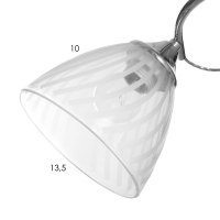 Люстра "Нора" 5х60Вт Е27 Хром 56х56х26см Люстра "Нора" 5х60Вт Е27 Хром 56х56х26см