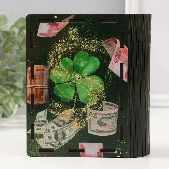 Копилка-шкатулка "Удачи" 14х12х5 см