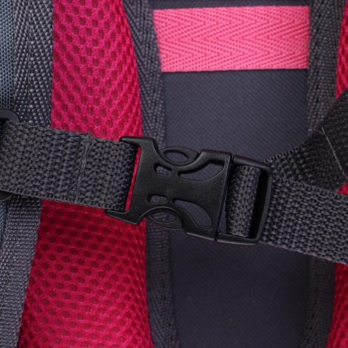 Рюкзак каркасный школьный 38 х 30 х 16 см, эргономичная спинка, Stavia "Кот + горох", серый