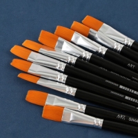 Кисть для рисования синтетика плоская №24 Кисть для рисования синтетика плоская №24