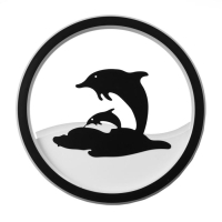 Бра "Дельфины" LED 41Вт 3000/4000К 24х24 см черный 30х30м Бра "Дельфины" LED 41Вт 3000/4000К 24х24 см черный 30х30м