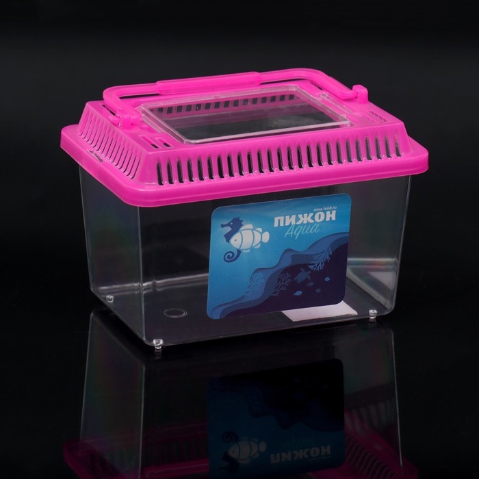 Переноска прямоугольная, 13,5 х 9,3 х 10 см, розовый Переноска прямоугольная, 13,5 х 9,3 х 10 см, розовый