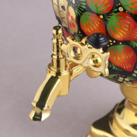 Набор «Хохлома», овал, 3 предмета, самовар 3 л, заварочный чайник 0,7 л, поднос Набор «Хохлома», овал, 3 предмета, самовар 3 л, заварочный чайник 0,7 л, поднос