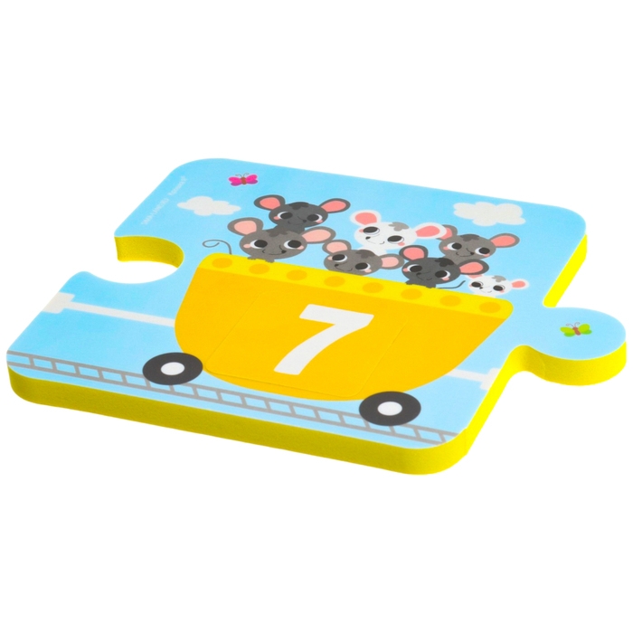 Мягкий пазл для малышей «Счёт и цвет», 20 деталей, Крошка Я Мягкий пазл для малышей «Счёт и цвет», 20 деталей, Крошка Я