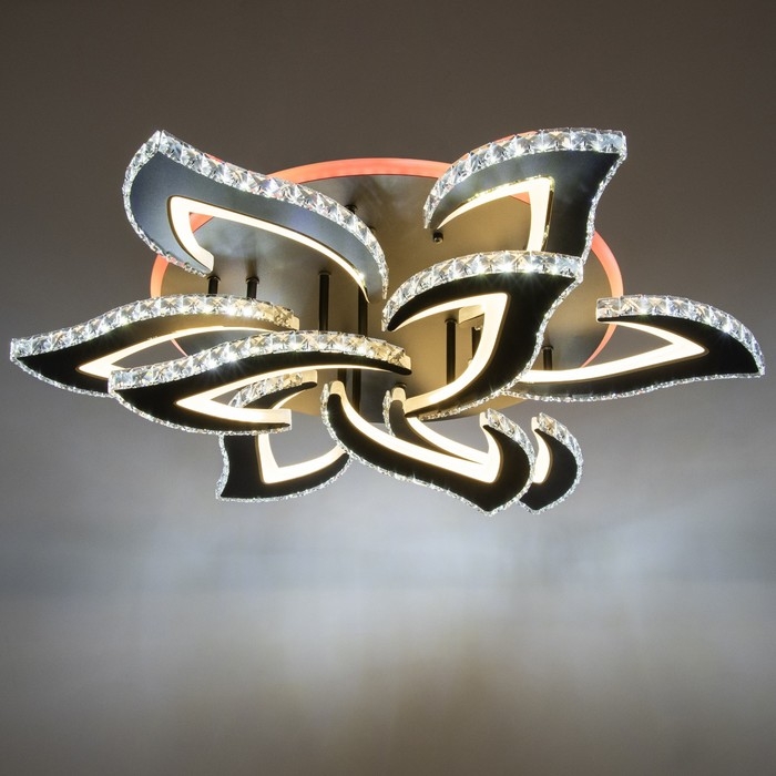 Люстра с ПДУ "Блейд" 9хLED 234Вт 3000-6000К RGB черный 78х78х16см