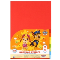 Бумага цветная тонированная, А4, 16 листов, 8 цветов, немелованная, двусторонняя, в пакете, 80 г/м², Щенячий патруль Бумага цветная тонированная, А4, 16 листов, 8 цветов, немелованная, двусторонняя, в пакете, 80 г/м², Щенячий патруль