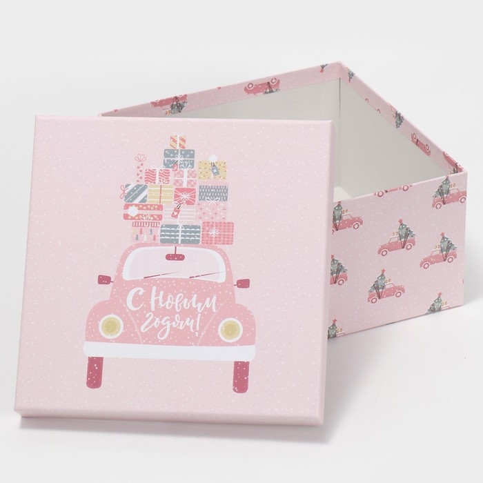 Набор подарочных коробок 10 в 1 &laquo;Happy New year&raquo;, 10 х 10 х 6 ‒ 28 х 28 х 15 см, Новый год