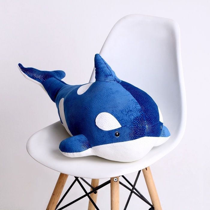Шкурка мягкой игрушки Шкурка мягкой игрушки "Косатка", 80 см, цвет синий