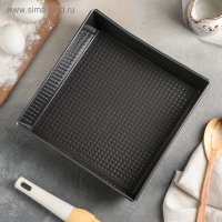 Форма для выпечки Доляна &laquo;Джоанна&raquo;, 24&times;6 см, антипригарное покрытие, цвет чёрный