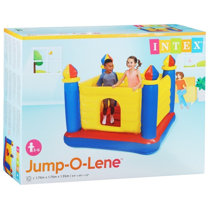 Игровой центр, батут &laquo;Замок&raquo;, 175 х 175 х 135 см, от 3-6 лет, 48259NP INTEX