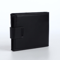 Портмоне мужское на магните, отдел для карт, монет, цвет чёрный/коричневый Портмоне мужское на магните, отдел для карт, монет, цвет чёрный/коричневый