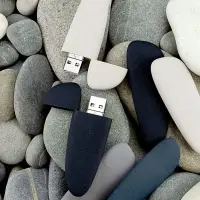 Флешка Pebble Universal, USB 3.0, серо-синяя, 32 Гб Флешка Pebble Universal, USB 3.0, серо-синяя, 32 Гб