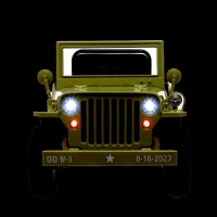 Электромобиль «Джип», кожаное сидение, EVA колеса, цвет зелёный Электромобиль «Джип», кожаное сидение, EVA колеса, цвет зелёный