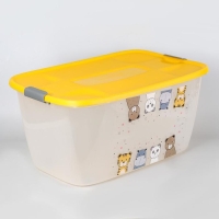 Бокс на колёсиках «Детский. Универсальный», 46 л, цвет МИКС Бокс на колёсиках «Детский. Универсальный», 46 л, цвет МИКС