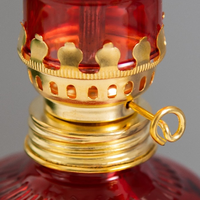 Керосиновая лампа красный 6х6х20 см RISALUX Керосиновая лампа красный 6х6х20 см RISALUX