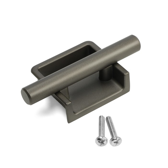 Ручка врезная, Ручка врезная, "Hidden", мо 32 мм, цвет темное железо