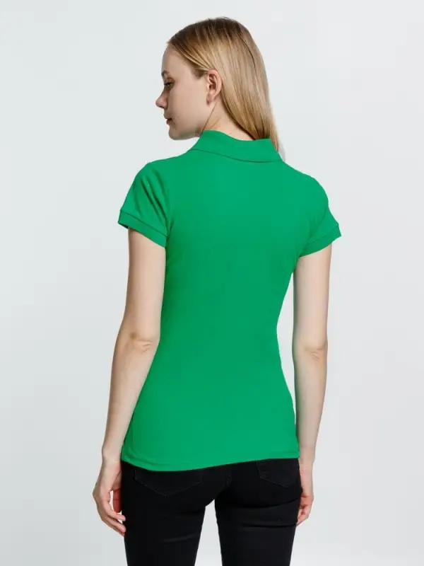 Рубашка поло женская Virma Premium Lady, зеленая, размер L