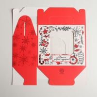 Коробочка для кексов &laquo;Время добрых подарков&raquo;, 16 х 10 х 8 см, Новый год