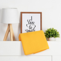 Плед "Экономь и Я" Желтый 150*180 см, пл.160 г/м2, 100% п/э Плед "Экономь и Я" Желтый 150*180 см, пл.160 г/м2, 100% п/э