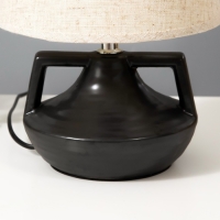 Настольная лампа "Амето" Е27 40Вт черный 20х20х29 см RISALUX Настольная лампа "Амето" Е27 40Вт черный 20х20х29 см RISALUX