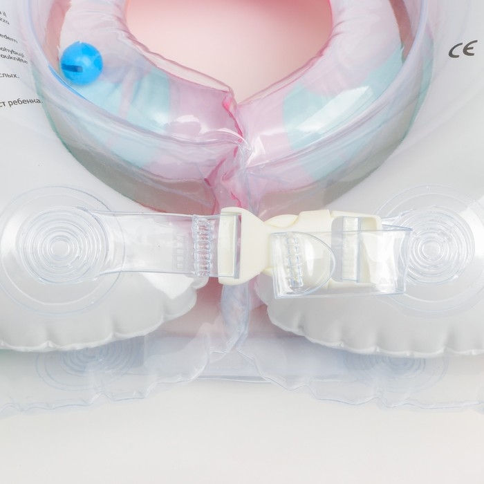 Круг для плавания на шею Flipper &laquo;Ангел&raquo;, надувной, с ручками, цвет розовый