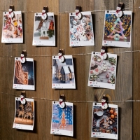 Гирлянда &laquo;Нить&raquo; 2 м роса с насадками &laquo;Прищепка-снеговик&raquo;, IP20, серебристая нить, 20 LED, батарейки ААх2 (нет в комплекте), свечение тёплое белое