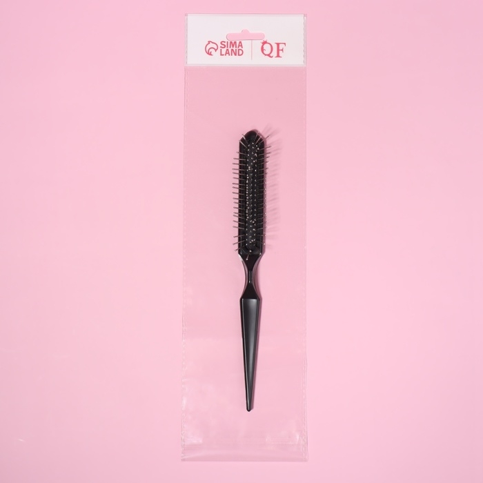 Расчёска массажная, 2,5 × 21,3 см, цвет чёрный Расчёска массажная, 2,5 × 21,3 см, цвет чёрный