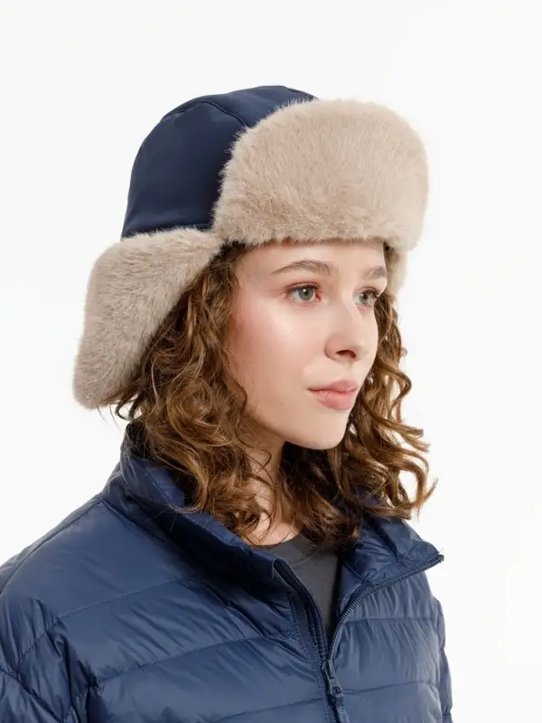 Шапка-ушанка Wasa, темно-синяя Шапка-ушанка Wasa, темно-синяя