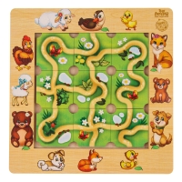 Головоломка &laquo;Составь дорожку&raquo;, мамы и детёныши