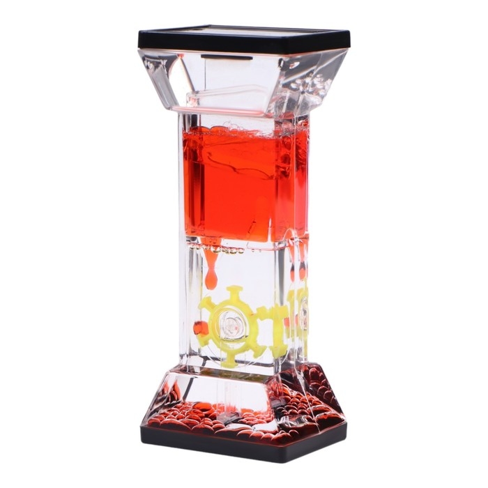 Гелевые часы "Дорилей", антистресс, 5 х 12 см, красные