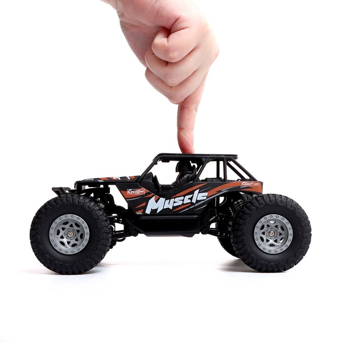 Джип радиоуправляемый &laquo;Краулер&raquo;, 1:20, работает от аккумулятора, цвет оранжевый