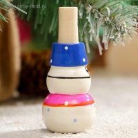 Свистулька &laquo;Снеговик&raquo;, 3х7 см, микс, ручная роспись