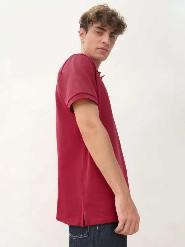 Рубашка поло унисекс Pacific, красная (бургунди), размер S