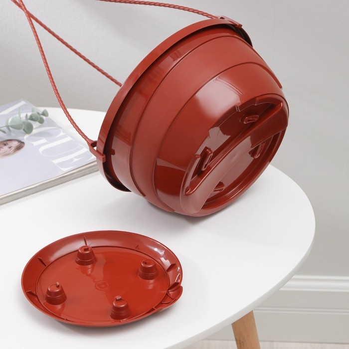 Кашпо уличное с прикорневым поливом &laquo;Мальва&raquo;, 4,7 л, цвет терракотовый