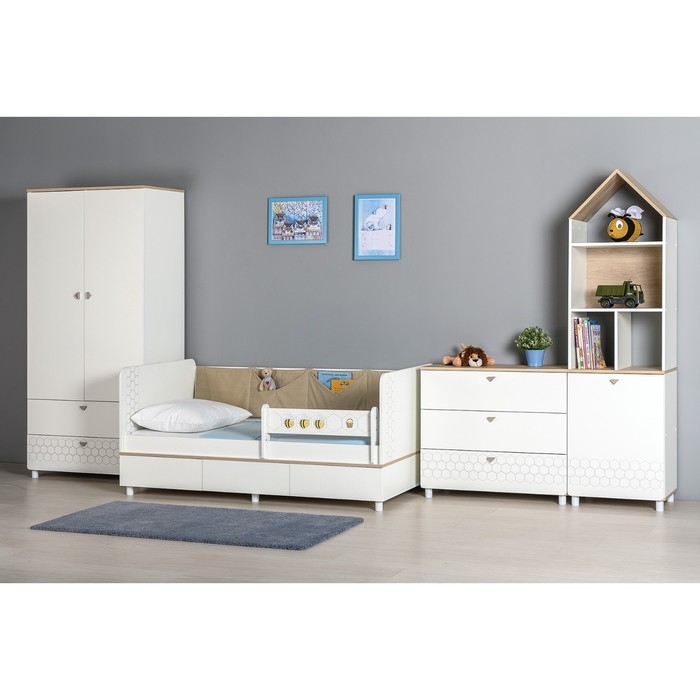 Кровать с ящиками Эйп 11.40, с/м 1600*800, 1642х897х750, Белый