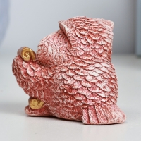 Фигура "Сова с микрофоном" красно-коричневая, 5х5х5см Фигура "Сова с микрофоном" красно-коричневая, 5х5х5см