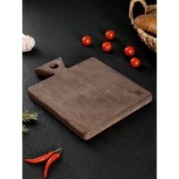 Доска разделочная для подачи Wild Kitchen, 27&times;22&times;2.5 см, граб темный