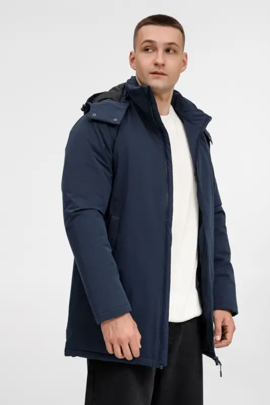 Куртка-парка унисекс Sfera, темно-синяя, размер S