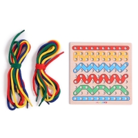 Игра по системе Монтессори «Шнуровка. Линии» Игра по системе Монтессори «Шнуровка. Линии»