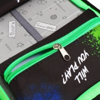 Пенал 1 секция 140 х 210 х 40 мм, откидной карман и косметичка, тканевый, Calligrata TOP Content "Гейм" Пенал 1 секция 140 х 210 х 40 мм, откидной карман и косметичка, тканевый, Calligrata TOP Content "Гейм"